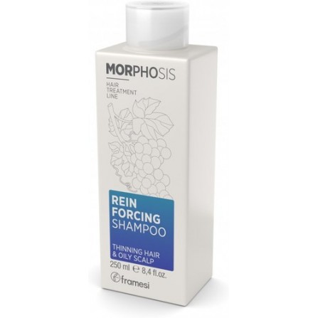 Framesi MORPHOSIS REINFORCING SHAMPOO 250ML  ШАМПОАН ПРОТИВ КОСОПАД ЗА МЪЖЕ,ЗА ИЗТЪНЯЛА КОСА И МАЗЕН СКАЛП 250МЛ